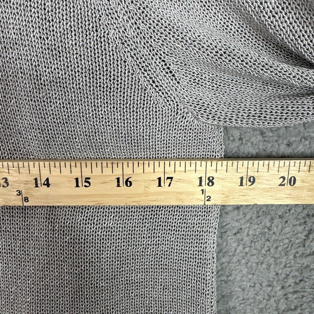 J McLaughlin Cardigan Sweater Womens Sz Large L Gray Open Front Lagenlook Knit - Picture 13 of 15